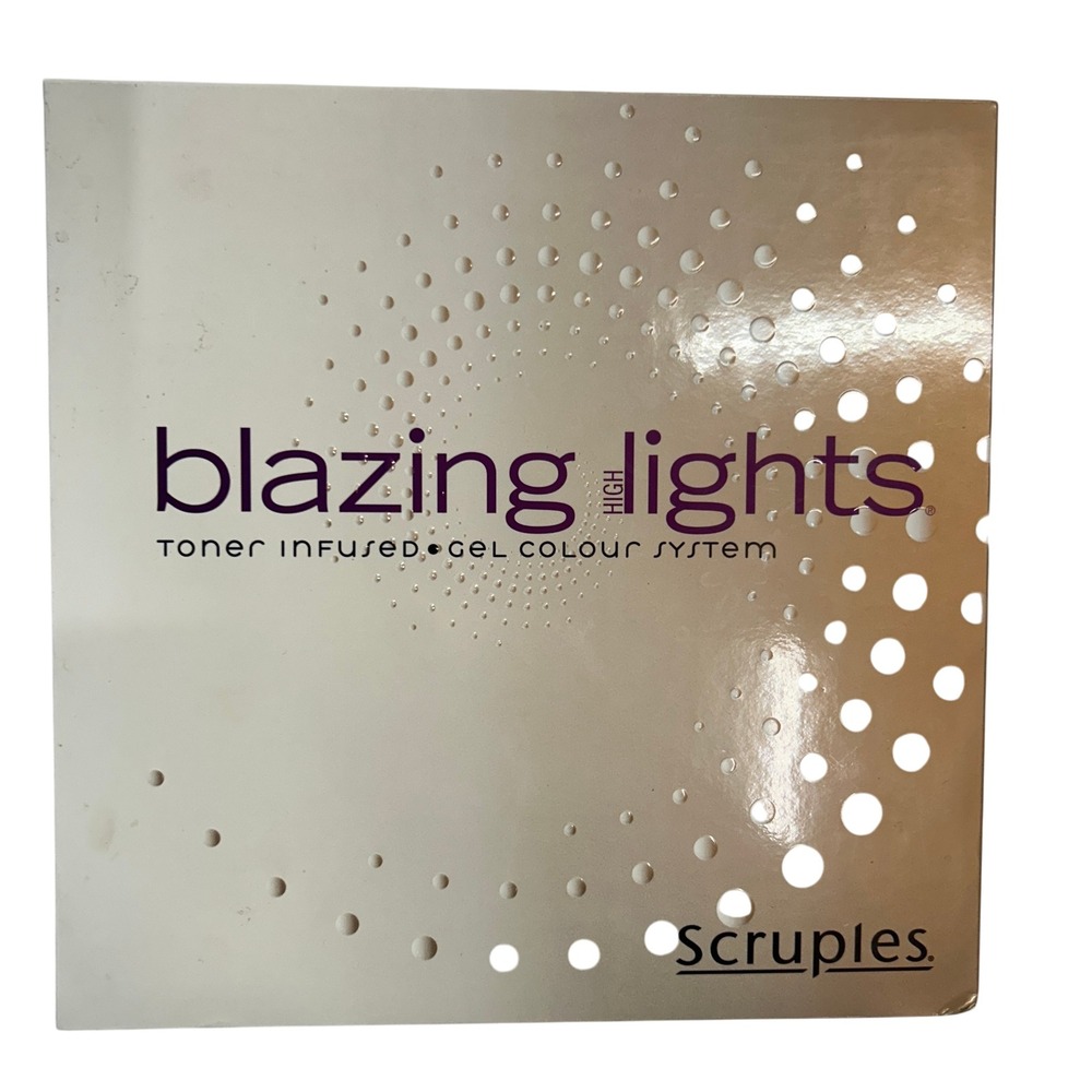 Scruples Blazing Lights Toner Infused Gel Colour System Swatch Book Professional